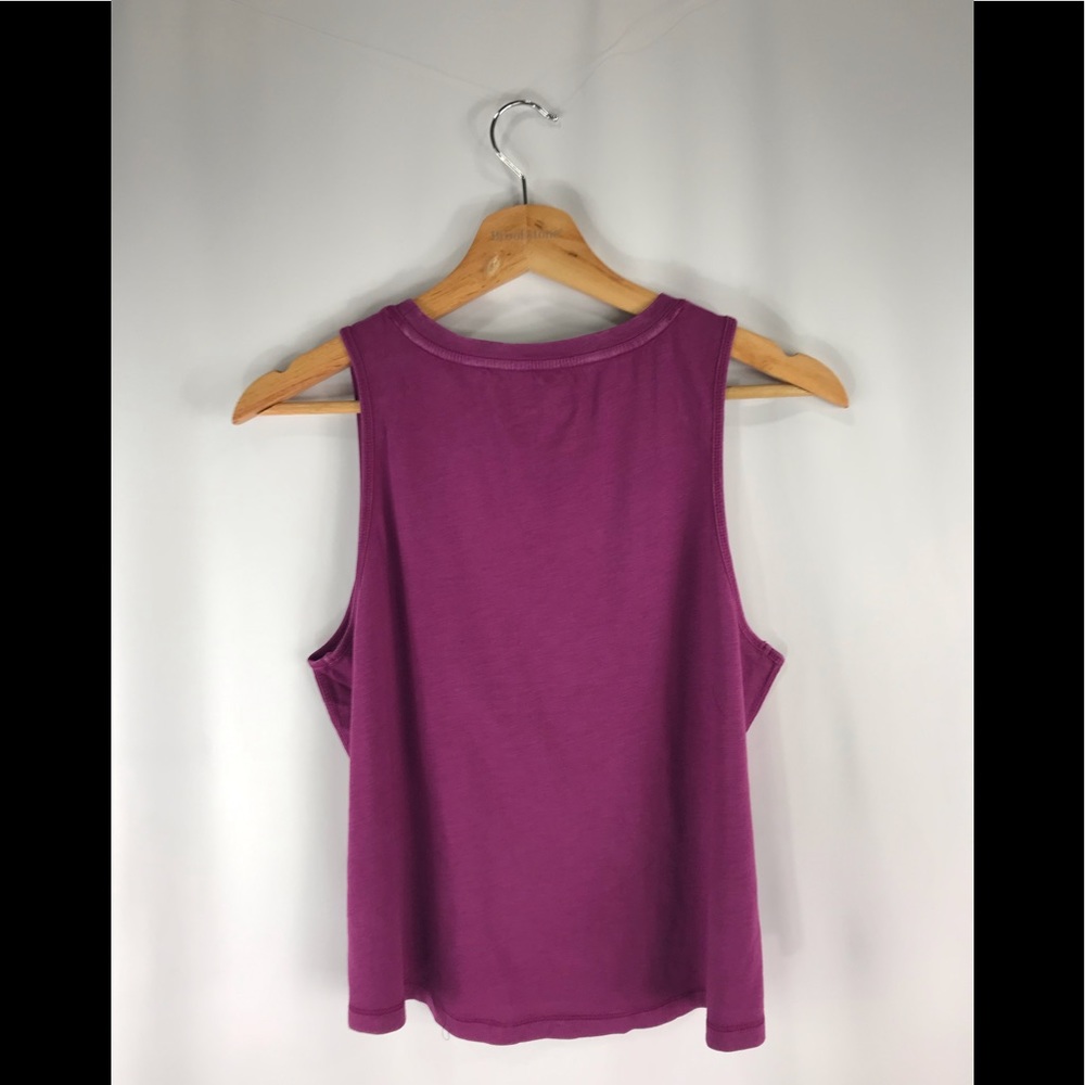 Athleta Organic Daily Crop Tank Purple - Picture 2 of 5